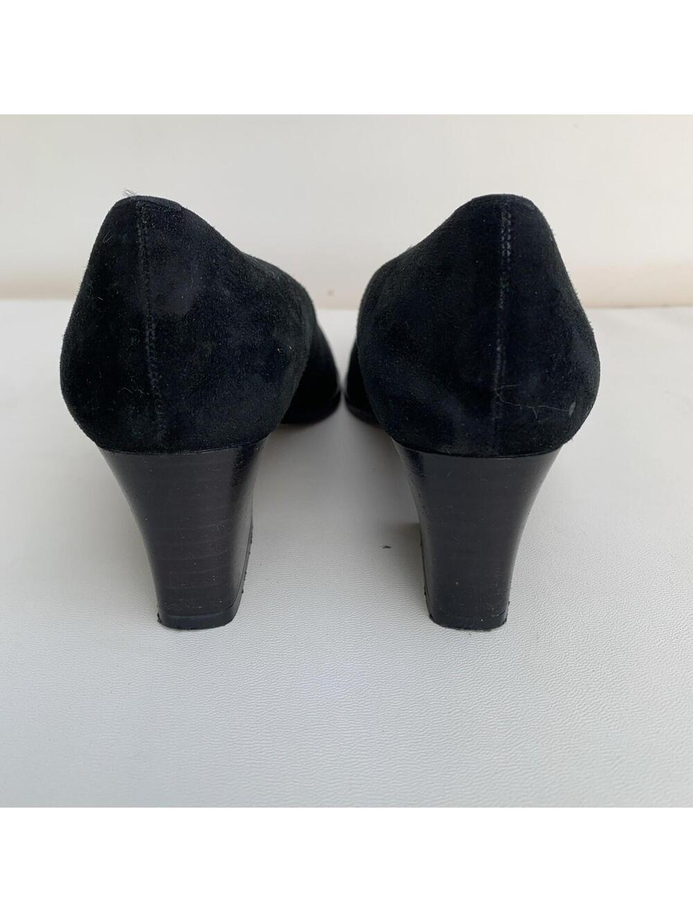 Vintage Ann Taylor Black Shoes Pumps Heels Sz 7.5 Womens True to size - Picture 7 of 11